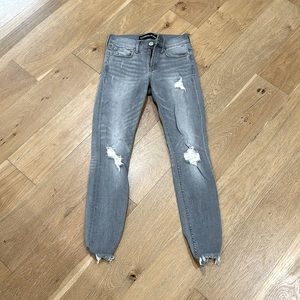 Express Gray Skinny Jeans Size 00 Regular